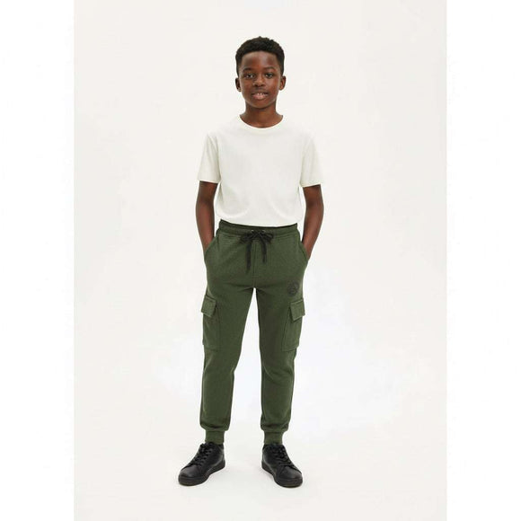 Beige Jacquard Cargo Pocket Jogger Beige Nawao.com