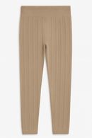 Beige Jacquard Leggings Beige Nawao.com
