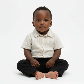 Beige Jacquard Shirts Beige Nawao.com