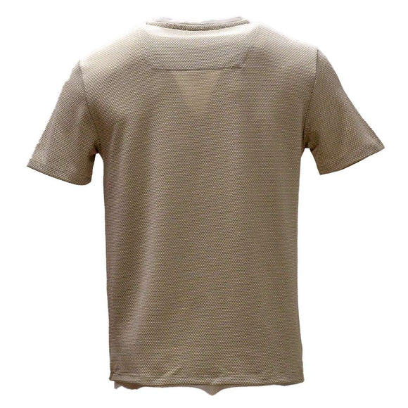 Beige Jacquard T Shirt Beige Nawao.com