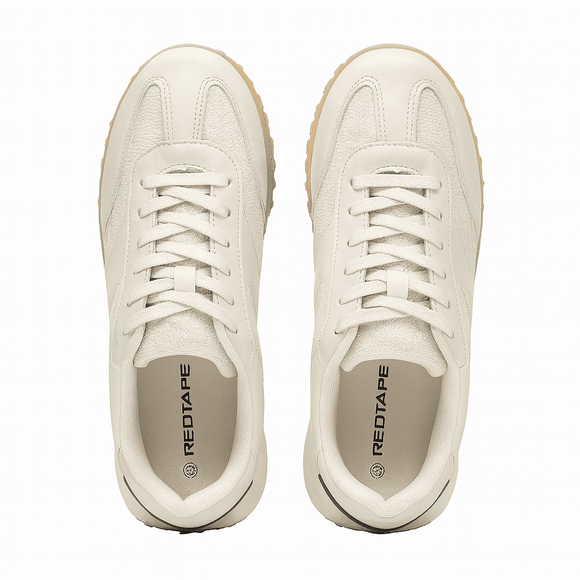 Beige Jogger With Textured Overlay Nawao.com