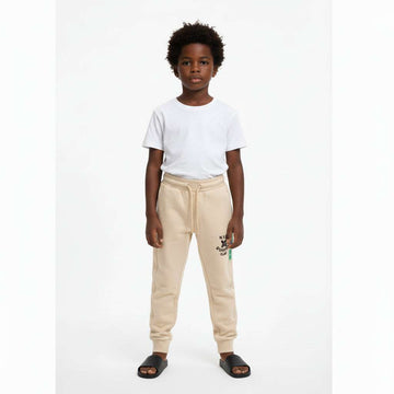Beige Jogpant With Print  Beige Nawao.com