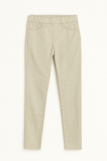 Beige Knit Jegging Nawao.com