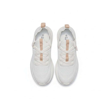 Beige Lace Up Sneaker Beige Nawao.com