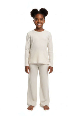 Beige Long Sleeves Casual Sets Beige Nawao.com