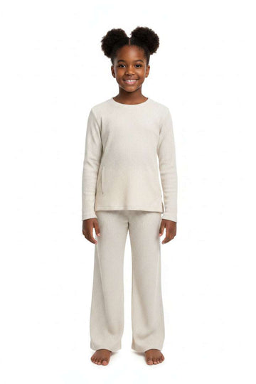 Beige Long Sleeves Casual Sets Beige Nawao.com