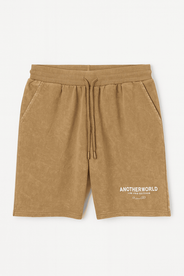 Beige Lounge Shorts Black Nawao.com