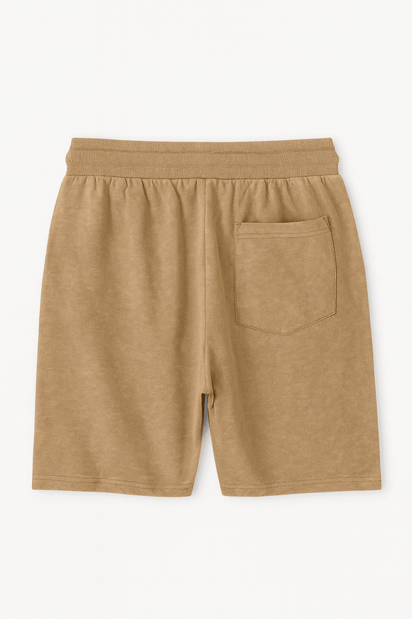 Beige Lounge Shorts Black Nawao.com