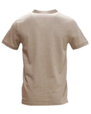 Beige Mao Collar Polo Shirt With Chest Nawao.com