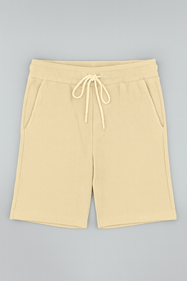 Beige Men Shorts Nawao.com