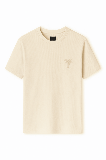 Beige  Men T Shirt Beige Small Nawao.com
