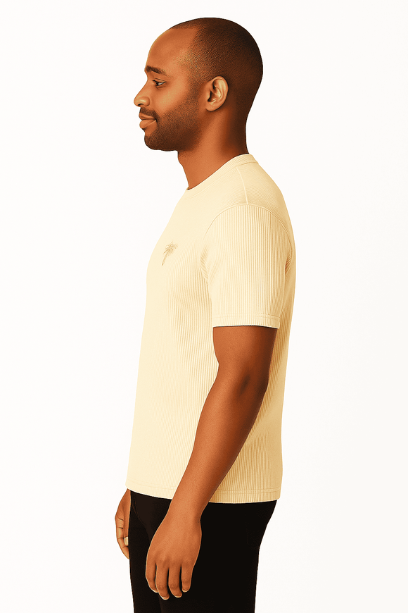 Beige  Men T Shirt Beige Small Nawao.com