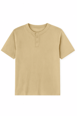 Beige Men T Shirt Nawao.com