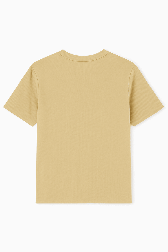 Beige Men T Shirt Nawao.com