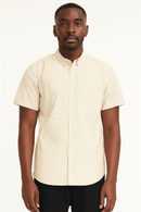 Beige Mens Casual Shirt Nawao.com