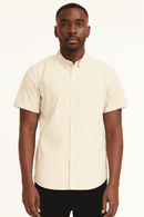 Beige Mens Casual Shirt Nawao.com