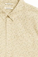 Beige Mens Casual Shirt Nawao.com