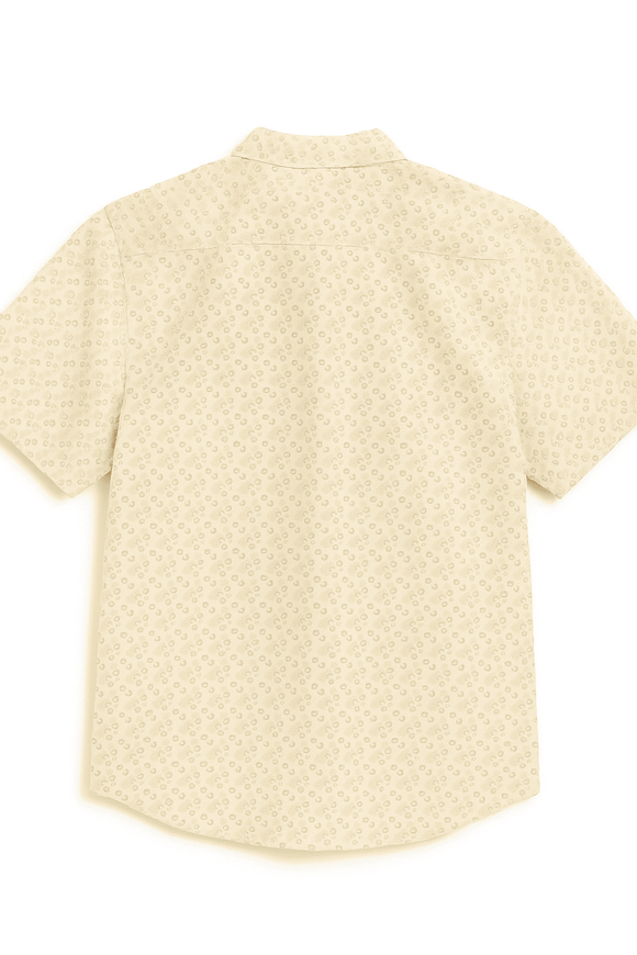 Beige Mens Casual Shirt Nawao.com
