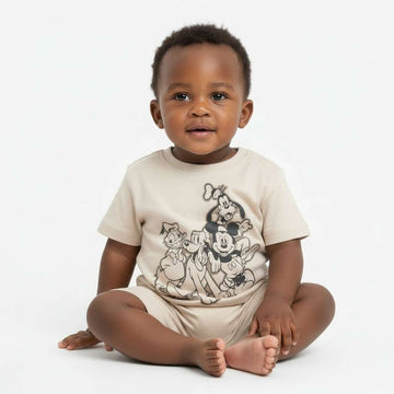 Beige Mickey T Shirt Beige Nawao.com