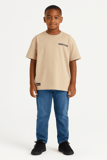 Beige Modal Tee Nawao.com