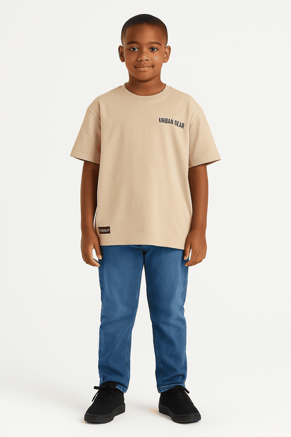 Beige Modal Tee Nawao.com