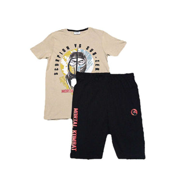 Beige Mortal Kombat Night Suit Nawao.com