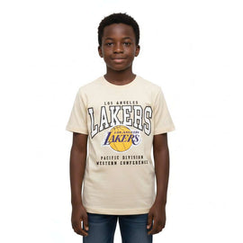 Beige Over Size La Lakers     T Shirt Beige Nawao.com