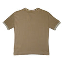 Beige Oversize Check T-Shirt Nawao.com