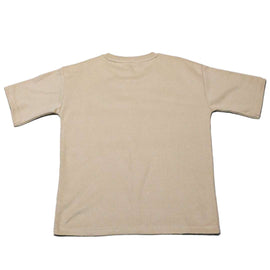 Beige Oversize Sequins Top Nawao.com