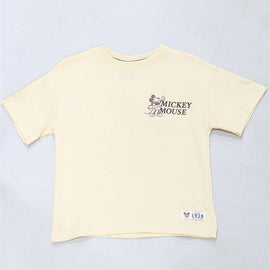 Beige Oversized Miceky Mouse T Shirt Beige Nawao.com