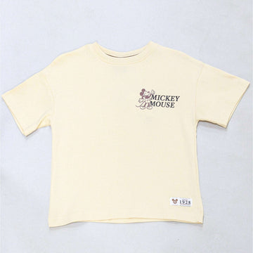 Beige Oversized Miceky Mouse T Shirt Beige Nawao.com