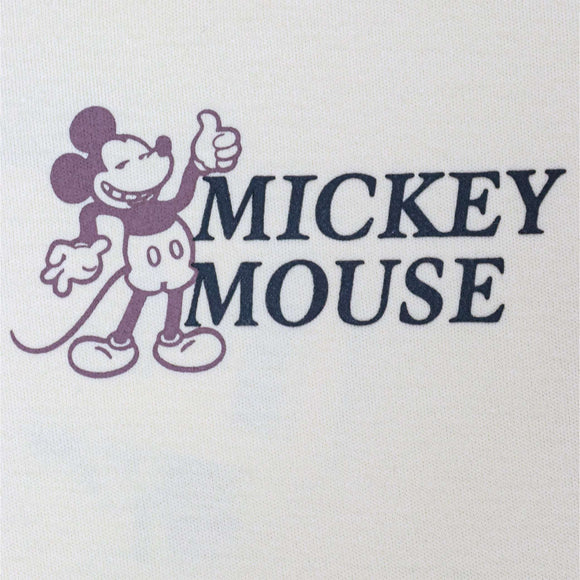 Beige Oversized Miceky Mouse T Shirt Beige Nawao.com
