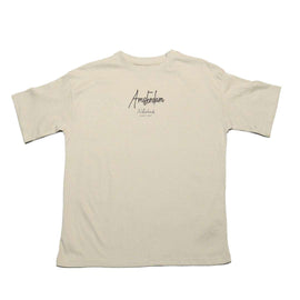 Beige Photographic Oversize Tee Nawao.com