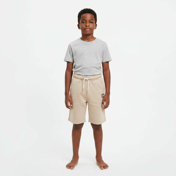 Beige Pique Pleated Interlock Active Short Beige Nawao.com