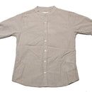 Beige Plain Shirt Nawao.com