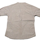 Beige Plain Shirt Nawao.com