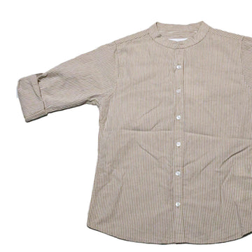 Beige Plain Shirt Nawao.com