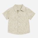 Beige Printed Shirs And Tee Nawao.com