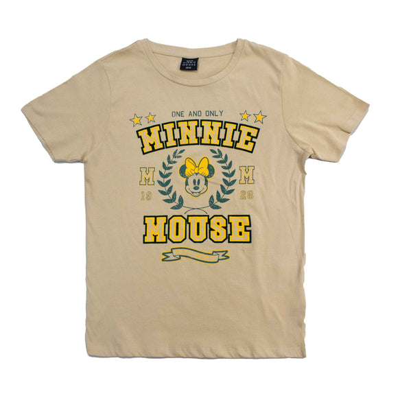 Beige Printed T Shirt Nawao.com