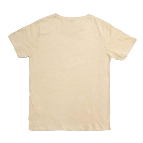 Beige Printed T Shirt Nawao.com