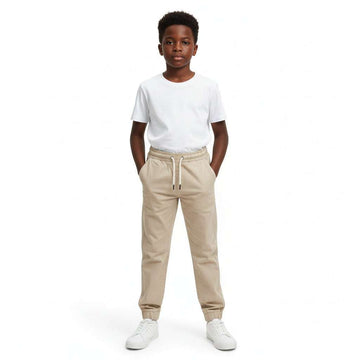 Beige Pull On Table Jogger Beige Nawao.com