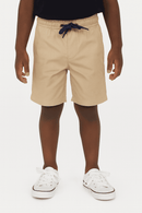 Beige Pullon Shorts Nawao.com