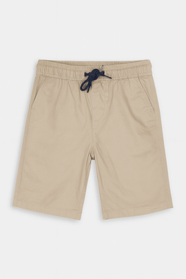 Beige Pullon Shorts Nawao.com