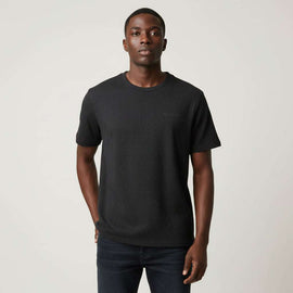Beige Relax Fit Jacquard T Shirt Nawao.com