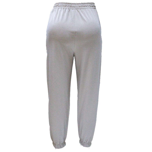 BEIGE RIB DETAILED JOGGER PANTS Nawao.com