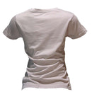 Beige Short Sleeve Crew Neck T Nawao.com