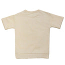 Beige Short Sleeve T Shirt With Patch Pocket Beige Nawao.com