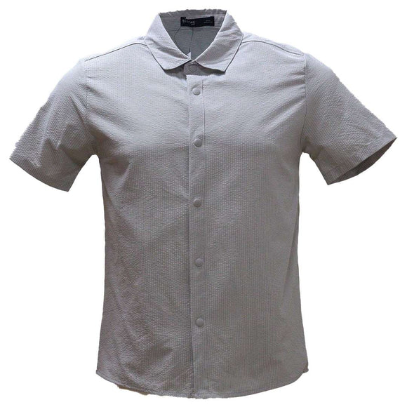 Beige Short Sleeves Shirt Beige Nawao.com