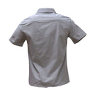 Beige Short Sleeves Shirt Beige Nawao.com