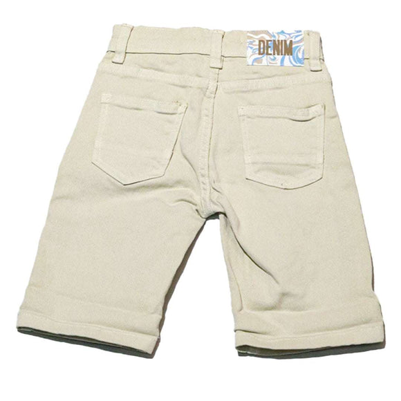 Beige Shorts With Draw Cord Nawao.com